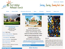 Tablet Screenshot of fumcphoenixville.org